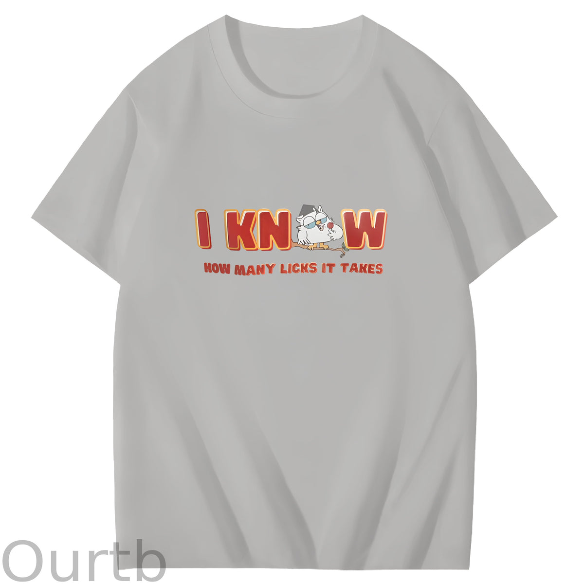 I Knew How Many Licks It Takes Art Pattern Print T-Shirt
