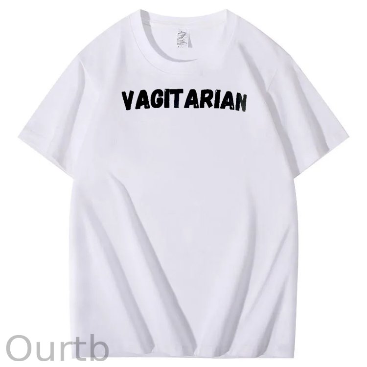 Vagitarian Pattern Print Crew Neck T-Shirt