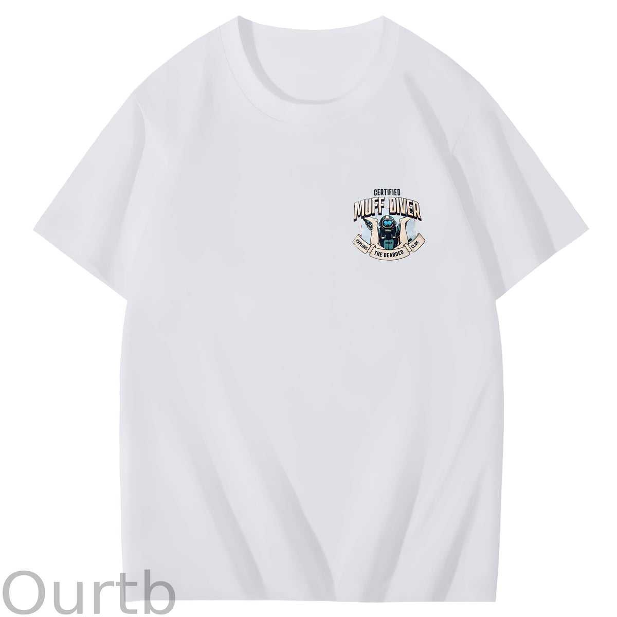 Certified Muff Diver Art Pattern Print T-Shirt