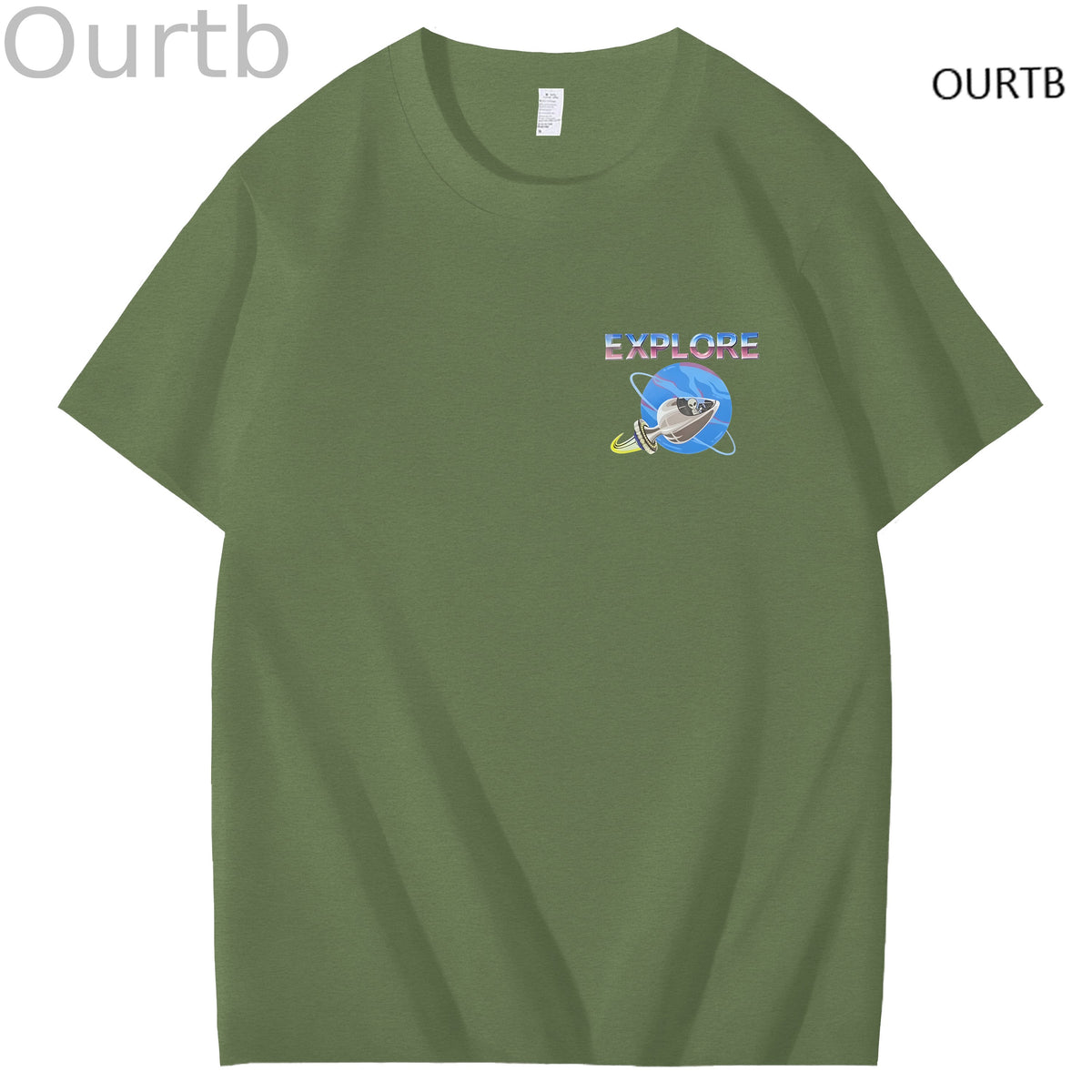 Explore Uranus Funny Adult Art Pattern Print T-Shirt