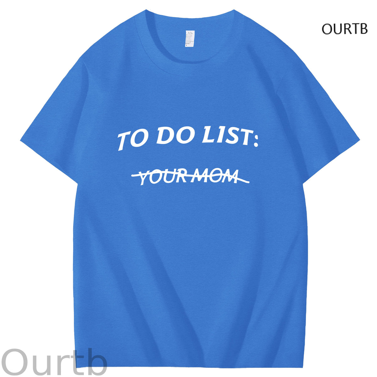 To Do List Your Mom Art Pattern Print T-Shirt