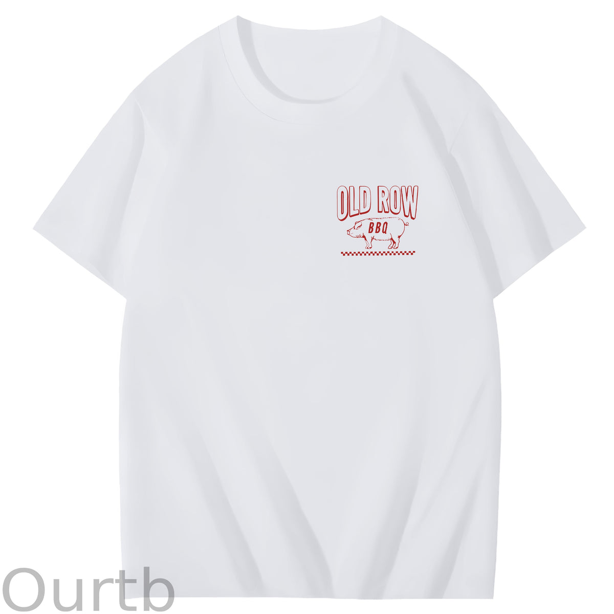 Old Row Smokin Meats And Clapping Cheeks Art Pattern Print T-Shirt