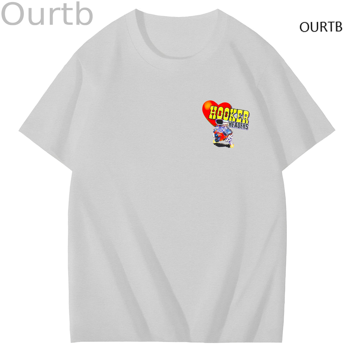 Hooker Headers Art Pattern Print T-Shirt