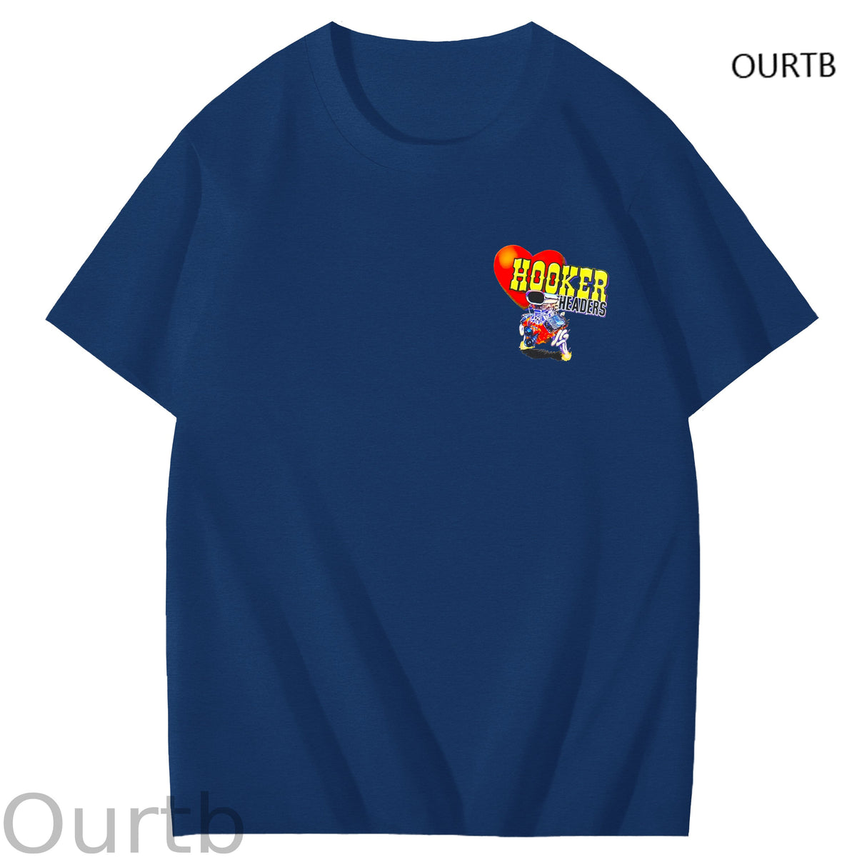 Hooker Headers Art Pattern Print T-Shirt