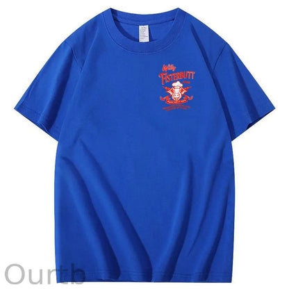 Willy Fisterbutt Pattern Printing Print Crew Neck T-Shirt