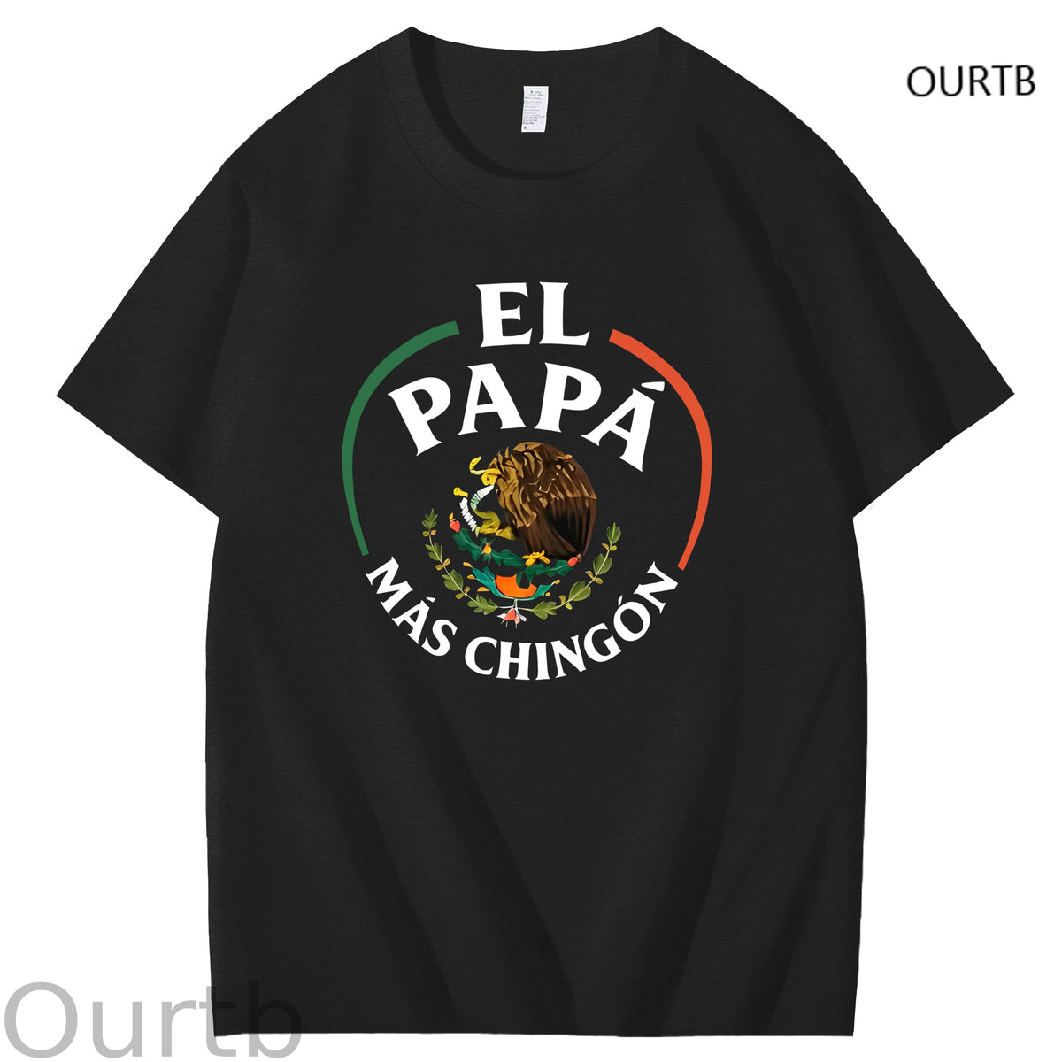 El Papa Mas Chingon Funny Art Pattern Print T-Shirt