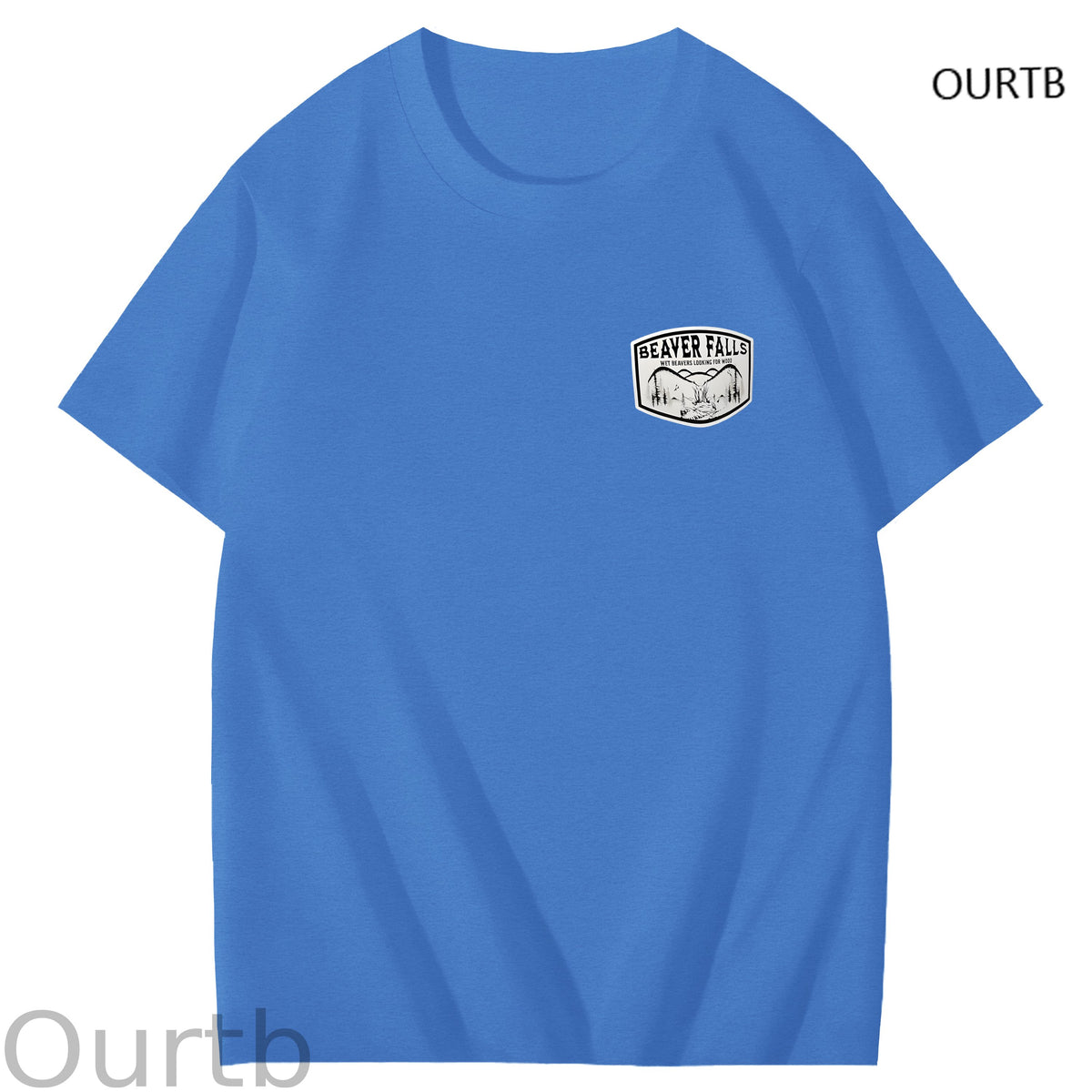 Beaver Falls No Place I'd Rather Come Funny Adoult Art Pattern Print T-Shirt