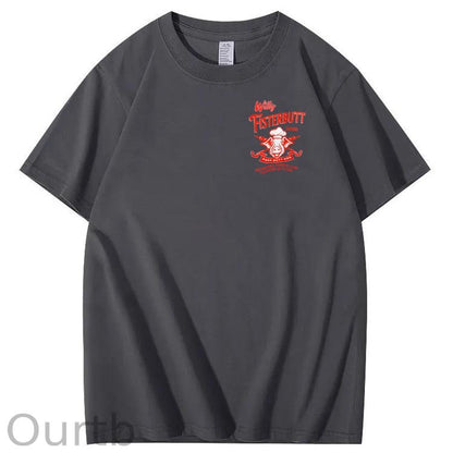 Willy Fisterbutt Pattern Printing Print Crew Neck T-Shirt