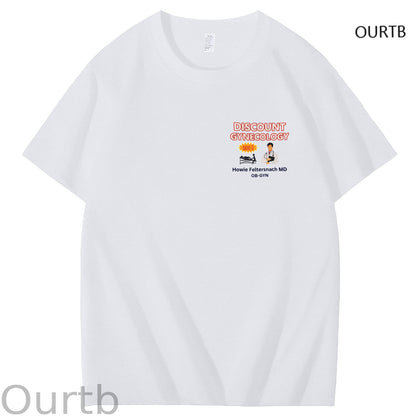 Discount Gynecology Howie Feltersnach MD OB-GYN Art Pattern Print T-Shirt