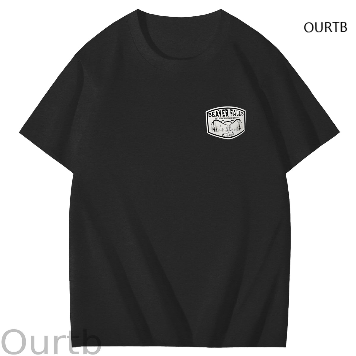 Beaver Falls No Place I'd Rather Come Funny Adoult Art Pattern Print T-Shirt