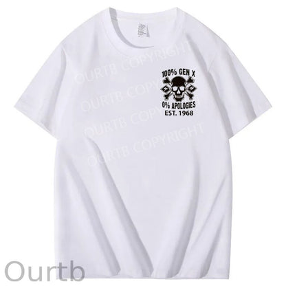 100%Gen X Pattern Print Crew Neck T-Shirt