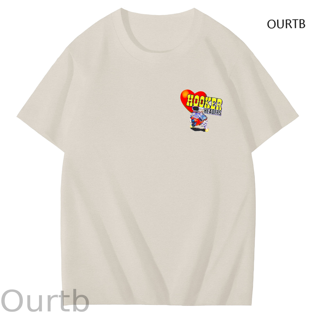 Hooker Headers Art Pattern Print T-Shirt
