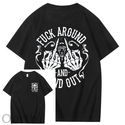 100%Gen X Pattern Print Crew Neck T-Shirt