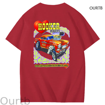 Hooker Headers Art Pattern Print T-Shirt
