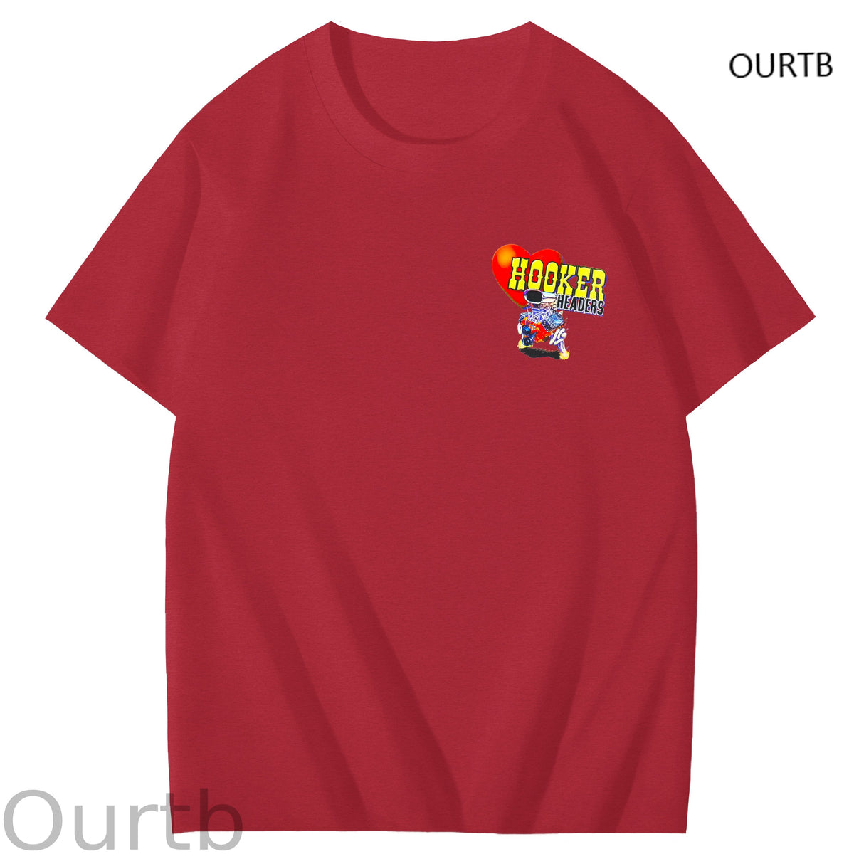 Hooker Headers Art Pattern Print T-Shirt