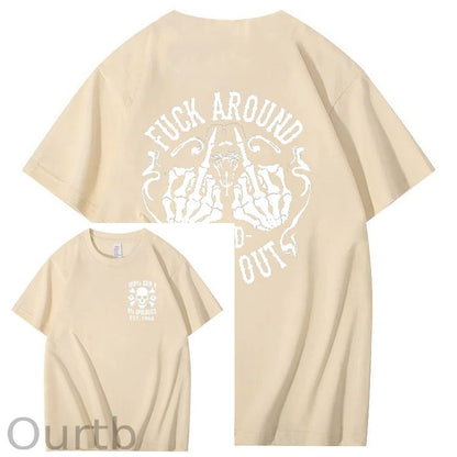 100%Gen X Pattern Print Crew Neck T-Shirt